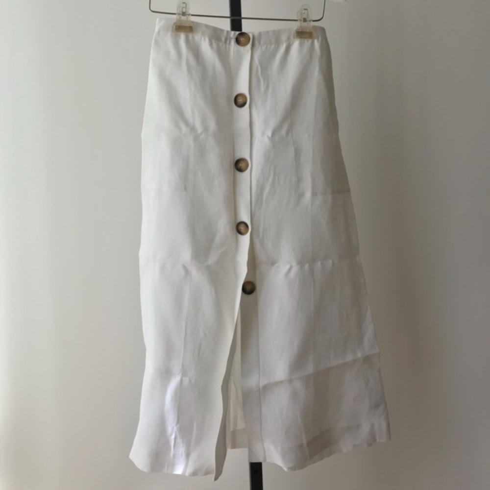 NWT Reformation Highland Skirt in White, Sz 0 - Picture 8 of 9